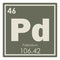 Palladium chemical element