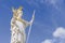 Pallas Athena Brunnen in front of the parliament (goddess of wisdom) fountain. (copy space)