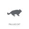 Pallas cat icon. Trendy Pallas cat logo concept on white background from animals collection