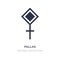 pallas icon on white background. Simple element illustration from Shapes concept
