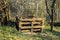 Pallet Compost Bin. Composter made og pallets in garden