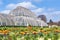 Palm House, an iconic Victorian glasshouse that recreates a rainforest climate located at Kew Garden, England