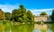 Palm House Pond at Kew Gardens in London