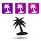 Palm icon . Simple glyphvector of Travel purple set for UI and UX, website or mobile application