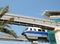 The Palm Jumeirah monorail station and train