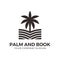 Palm logo with monoline style