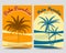 Palm Paradise flyers set