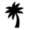 Palm silhouette icon