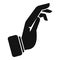 Palm take icon simple vector. Finger hold