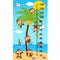 Palm tree height measure with monkeys