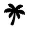 Palm tree icon coconut tree vector logo symbol plant sign tropical summer beach character cartoon illustration doodle design