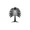 Palm Tree Icon, Coconut Trees Symbol, Tropical Plant, Palm Tree Silhouette, Generative AI Illustration