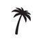 Palm tree icon vector logo coconut tree symbol sign tropical summer beach character cartoon illustration