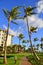 Palm trees and condos, Maui