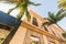 Palm trees and luxury buildings in Rodeo Drive