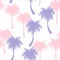 Palm trees seamless pattern. Tropical repeating background. Nature print. Fabric design, wallpaper.