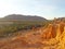 The palm trees valley in  the oasis of Figuig and the mountain