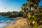 Palm trees and view of the Pacific Ocean, at Heisler Park