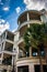 Palm trees and waterfront housing in Charleston, South Carolina.