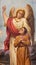 PALMA DE MALLORCA, SPAIN - JANUARY 28, 2019: The painting of Archangel Raphael and Tobias in church Iglesia Nuestra Sanora