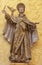 PALMA DE MALLORCA, SPAIN: The polychome carved sculpture of St. John of the Cross in the church Iglesia de Santa Maria Magdalena