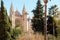 Palma Mallorca cathedral Santa Maria La Seu front view rose window horizontal landscape