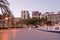 Palma marina boats moored