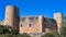 Palma, Spain - 8 November, 2022: Castel de Bellver, a circular castle overlooking the city of Palma, Mallorca