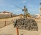 PALMEIRA, CABO VERDE - DECEMBER 01, 2017: tribute statue of traditional fisherman at Palmeira