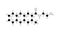 palmitoylethanolamide molecule, structural chemical formula, ball-and-stick model, isolated image hydroxyethylpalmitamide