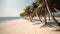 Palmy Trees and Sandy Beach Merge in a Breathtaking Display of Natural Beauty