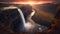 Palouse Falls Washington - made with Generative AI tools