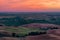 Palouse region at sunset