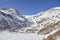 The Palu Glacier in southeastern flank of Piz Balu in Bernina range in Swiss Alps