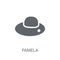 Pamela icon. Trendy Pamela logo concept on white background from