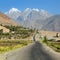 Pamir highway road Hindukush mountains landscape