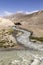 Pamir River in the Pamir Mountains on the border between Tajikistan