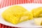 Pamonha, Brazilian sweet corn with cheese filling. Pamonha typical of Brazil, food of the state of minas gerais and goiais. ,