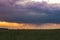 Pampas storm landscape