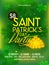 Pamphlet, Banner or Flyer for Patrick\'s Day party.