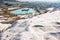 Pamukkale lake and town