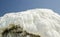 Pamukkale limestone walls and hills