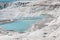 A Pamukkale natural lakes in Hierapolis Turkey