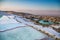 Pamukkale pool terraces in Hierapolis in Turkey