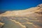 PAMUKKALE, TURKEY: Beautiful intricate natural pattern on white travertines