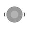 Pan above view dinner cuisine equipment object. Cooking flat tool stainless vector icon kitchen pot top