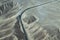 The Pan-American Highway next to a spiral geoglyph, Nazca Lines, Peru