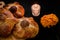 Pan de Muerto Mexico, Mexican sweet Bread during Day of the Dead festivities