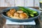 Pan-fried scallops