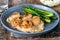 Pan-fried scallops